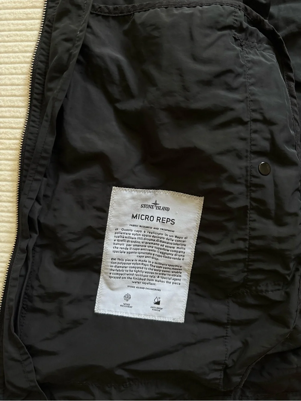 Stone Island Black Hooded Jacket